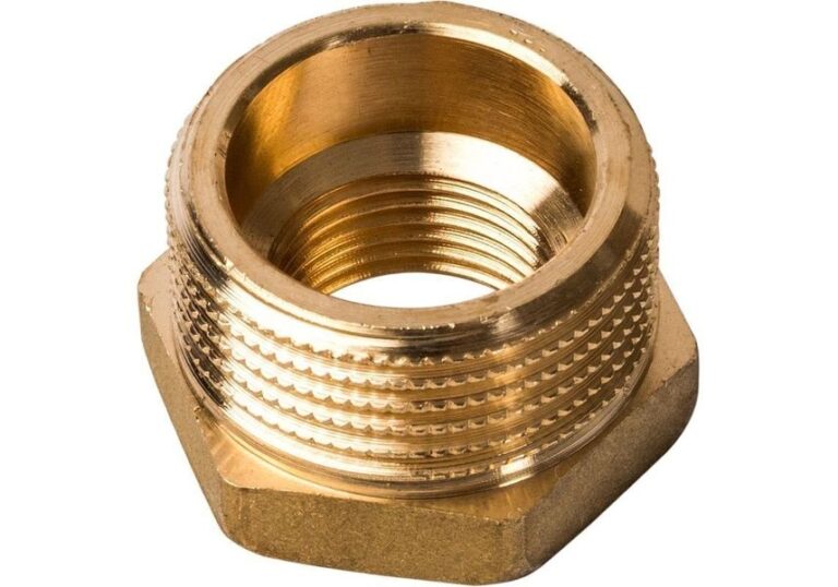 Футорка латунная ВР-НР (ВН-НАР) Ду 15-25 (1/2″-1″) никель SantechSystems