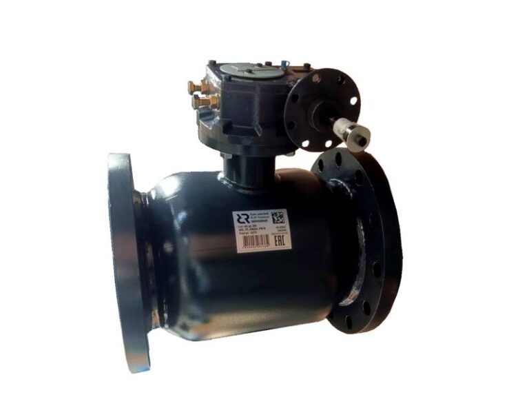 Кран стальной фланцевый с редуктором Ду-400 Ру-25 L=895мм Danfoss JIP/G-FF