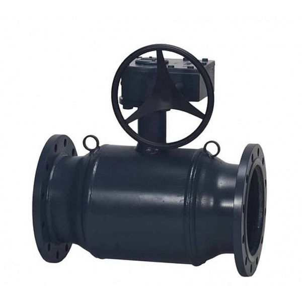 Кран стальной фланцевый с редуктором Ду-350 Ру-16 L=780мм Danfoss JIP Premium FF