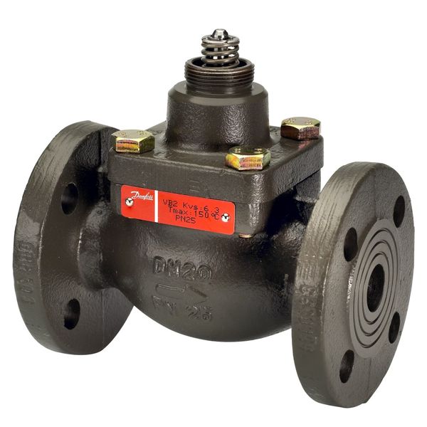 Клапан регулирующий чугунный фланцевый Ду-15 Ру-25 Kvs=1м3/ч VFM2 Danfoss