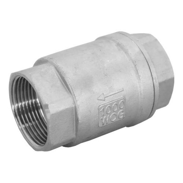 Клапан обратный осевой нержавеющий AISI 304 Ду-40 (1 1/2″) Ру-40 ВР (ВН) (Т<230°С) NK-CS40/4