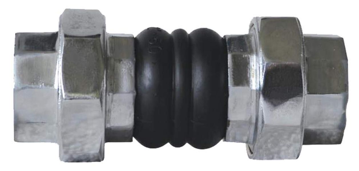Компенсатор резиновый муфтовый (гибкая вставка) Ду-25 G 1″ Ру-16 EPDM L=220мм Китай