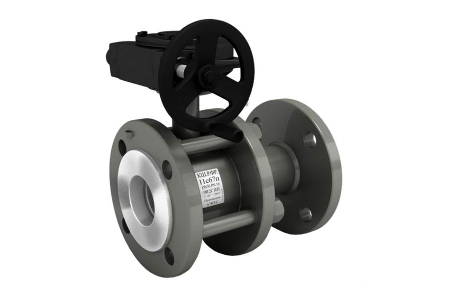 Кран стальной фланцевый с редуктором Ду-300 Ру-16 LD КШ.Ц.Ф.Р. Energy 300/250.016.Н/П