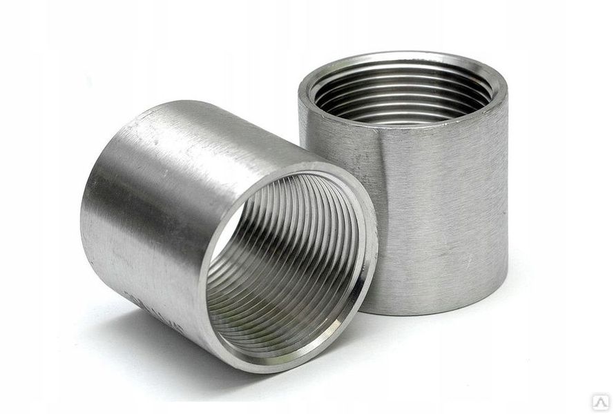 Муфта нержавеющая AISI 304 равнопроходная, DN 8 (1/4″)