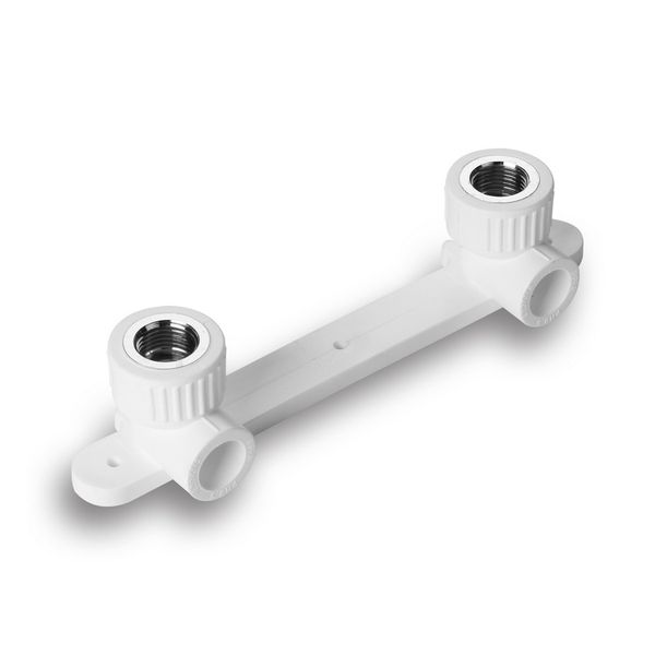 Планка PP-R монтажная белая НР (НАР) Дн 25-1/2″ VALFEX