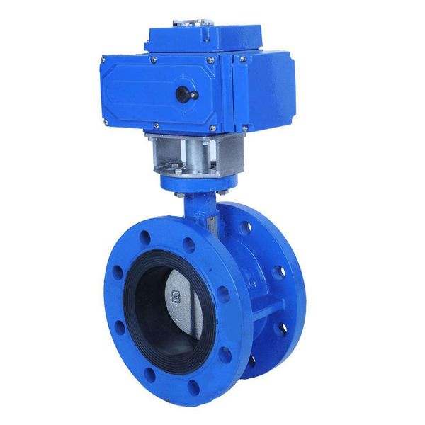 Затвор поворотный с чугунным диском Ду-125 Ру-16 EPDM Tecofi VPI4448-N04EP с электроприв Nutork 400В